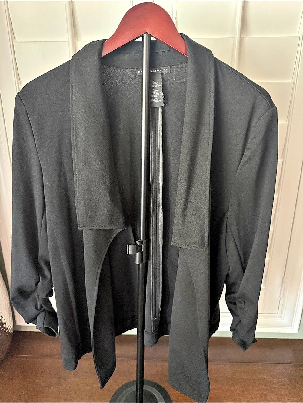 Grace Elements Women's Black Open Front Blazer Size XLarge